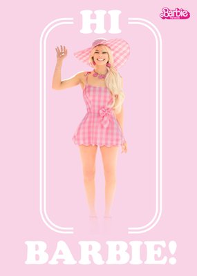 Barbie Movie Pink Hi Barbie Card