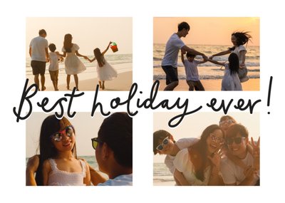 Best Holiday Ever Photo Upload Postcard