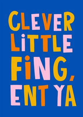 Bold Funny Typographic Congratulations Card