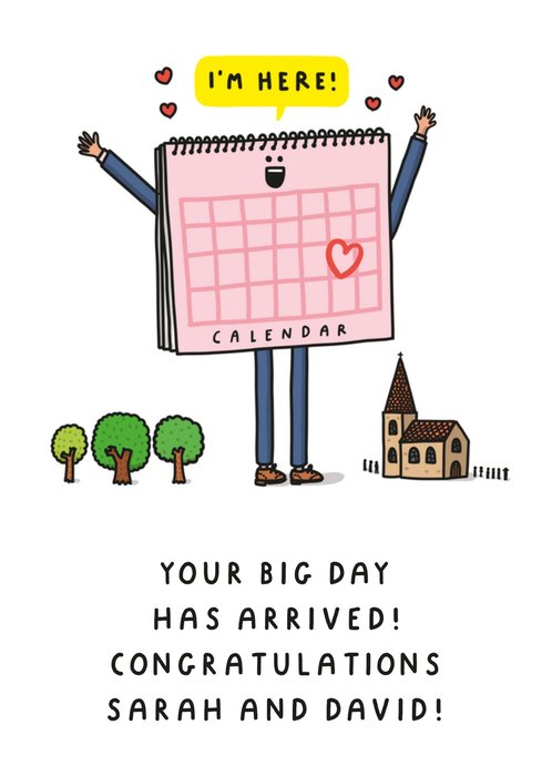 Your Big Day Has Arrived! Wedding Day Card