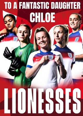 England Lionesses To A Fantastic Daughter Card