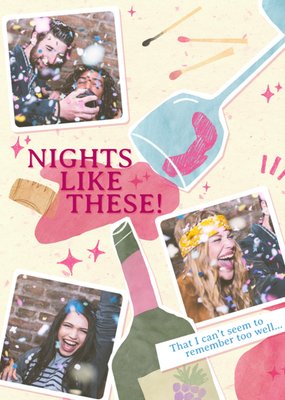 Nights Like These Photo Upload Birthday Friendship Card