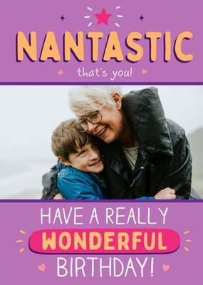 Nantastic That’s You Grandma Photo Upload Birthday Card