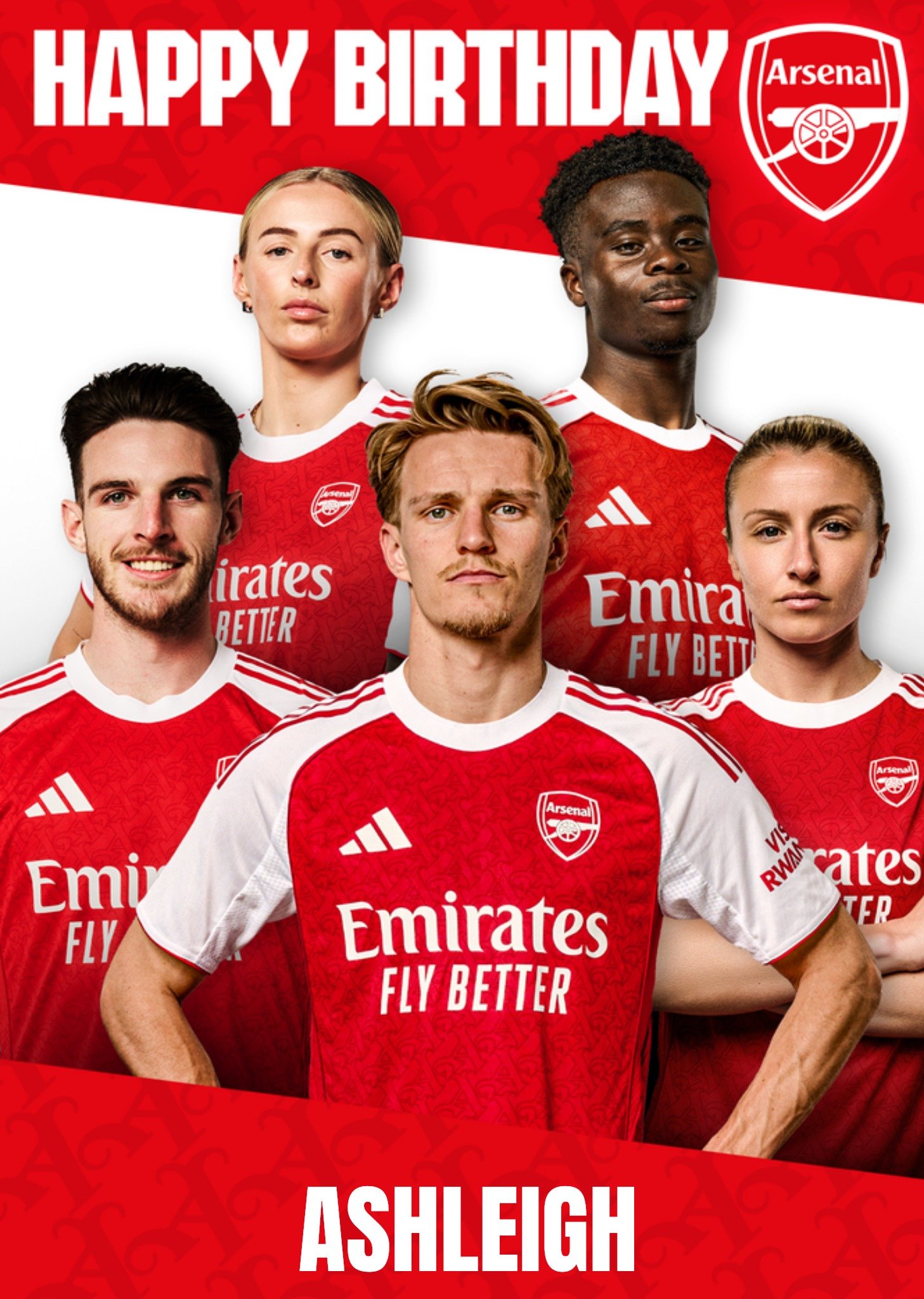 Chelsea Arsenal Fc Birthday Card