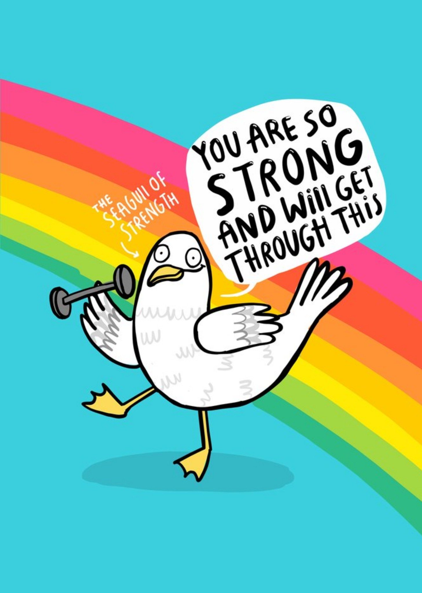 Moonpig The Seagull Of Strength Funny Cute Card