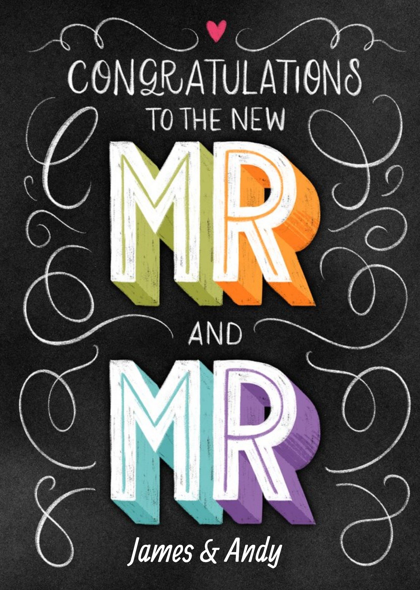 Moonpig Wedding Day Card Congratulations To The New Mr And Mr