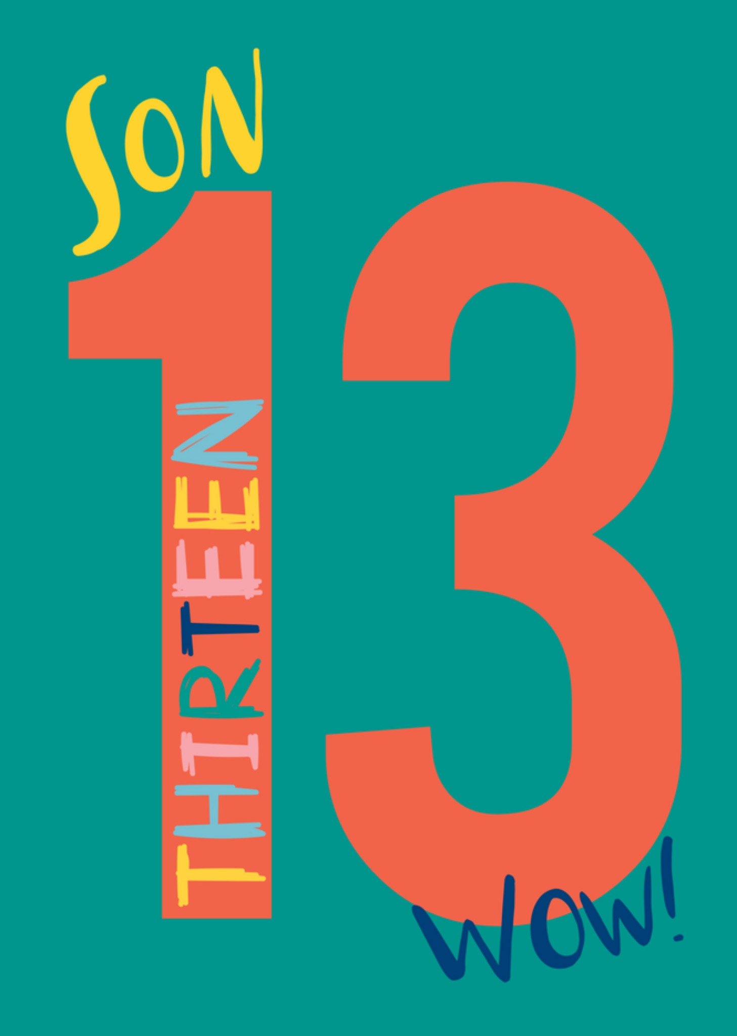 Moonpig Son's 13Th Birthday Card