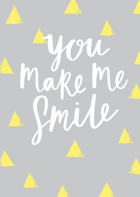 Abstract You Make Me Smile Card