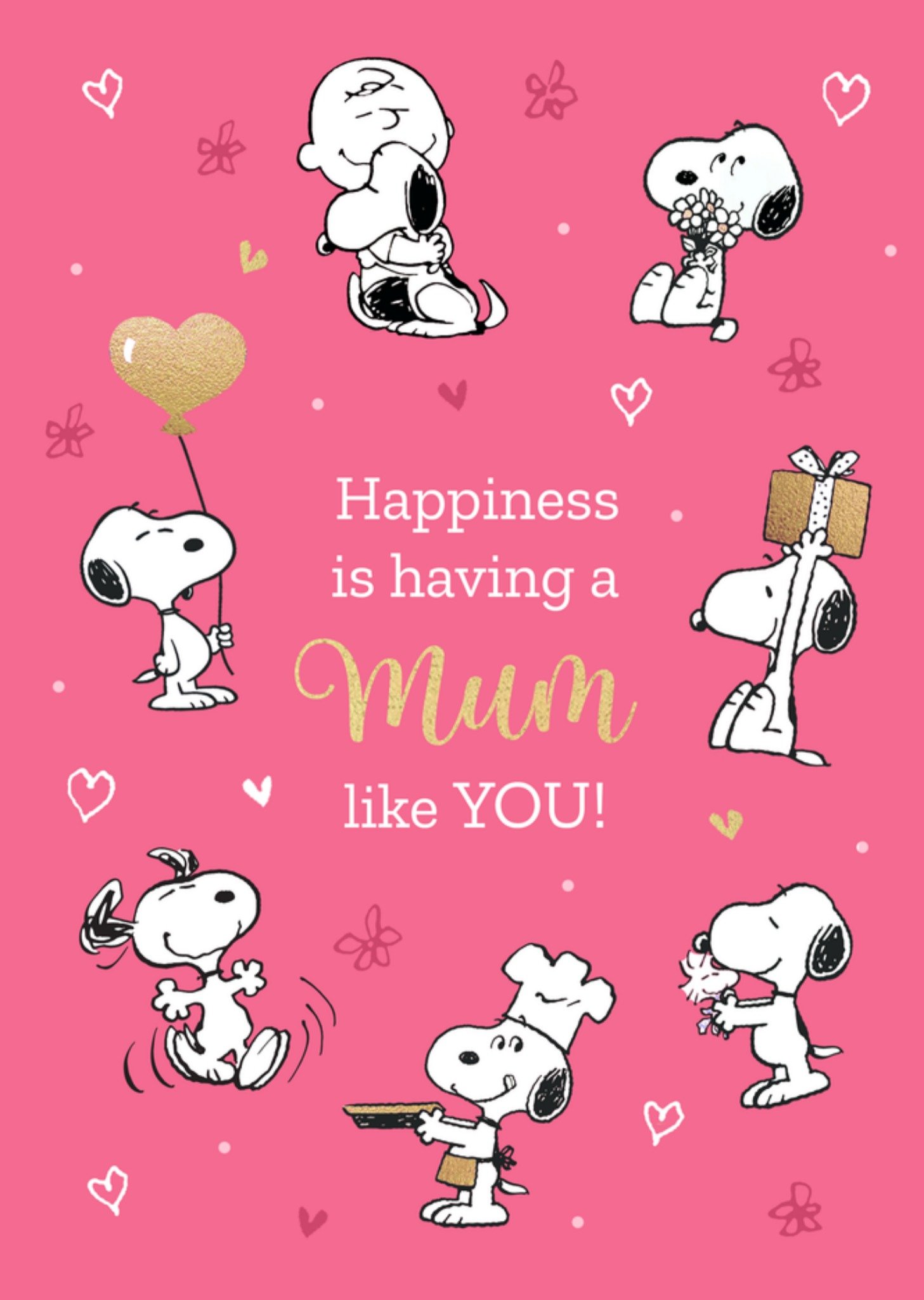 Mum Like You Snoopy Illustrated Birthday Card