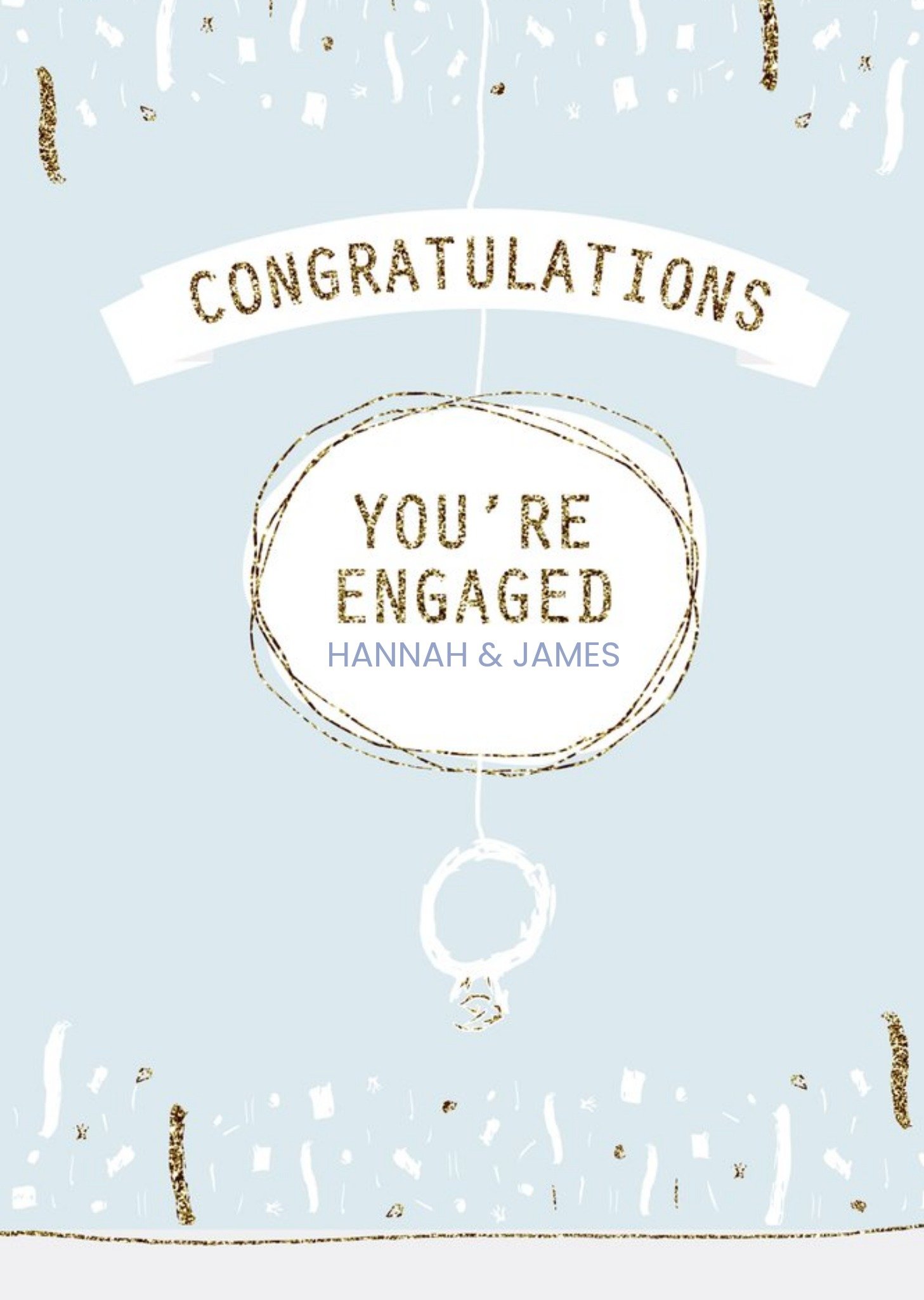 Moonpig Congratulations Engagement Card