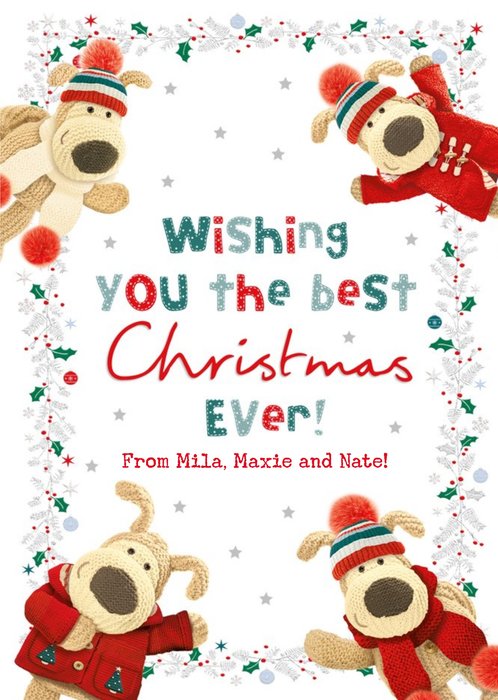 Boofle Wish You Best Christmas Ever Card