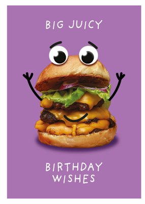 Pigment Funny Big Juicy Burger Birthday Card