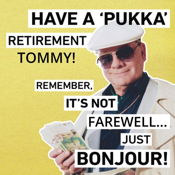 Only Fools Pukka Retirement Personalised Card