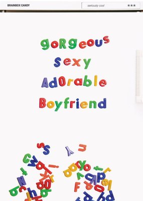 Brainbox Candy Boyfriend Happy Birthday Card