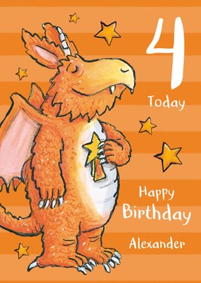 Zog Children's Storybook 4 Today Birthday Card