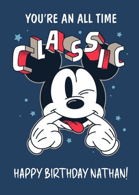 Disney Mickey Mouse All Time Classic Birthday Card