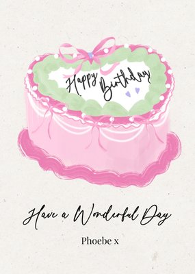 Have A Wonderful Day Birthday Card