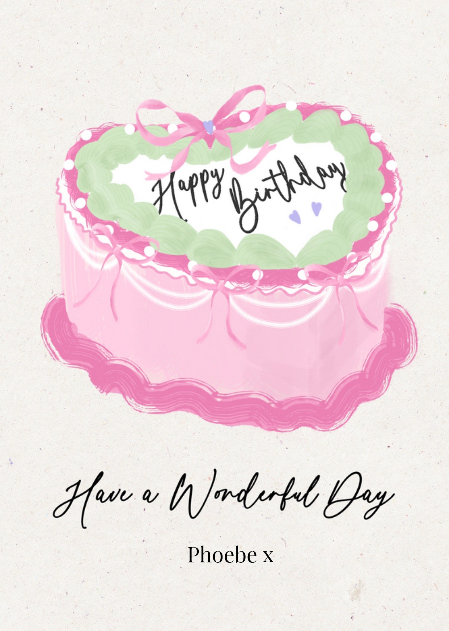 Moonpig Have A Wonderful Day Birthday Card, Large