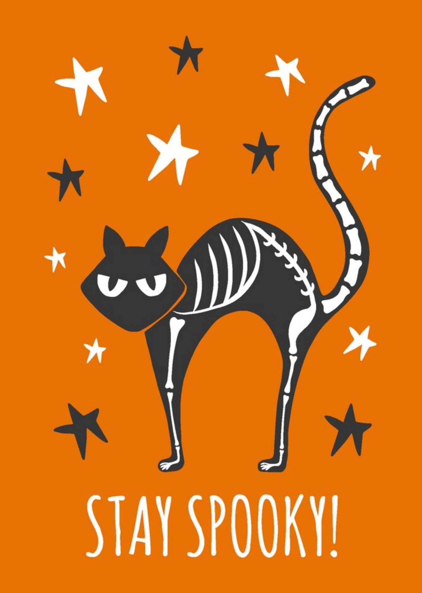 Moonpig Spooky Black Cat Stay Spooky Halloween Card