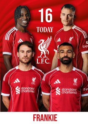Liverpool FC Birthday Card