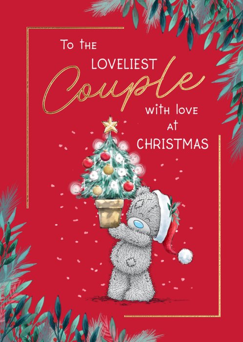 Tatty Teddy To The Loveliest Couple Christmas Card