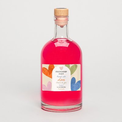 Personalised Friendship Birthday Pink Gin 50cl