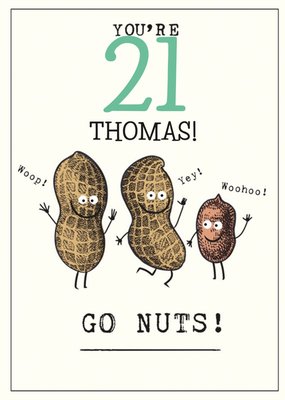 Humorous Go Nuts Birthday Card