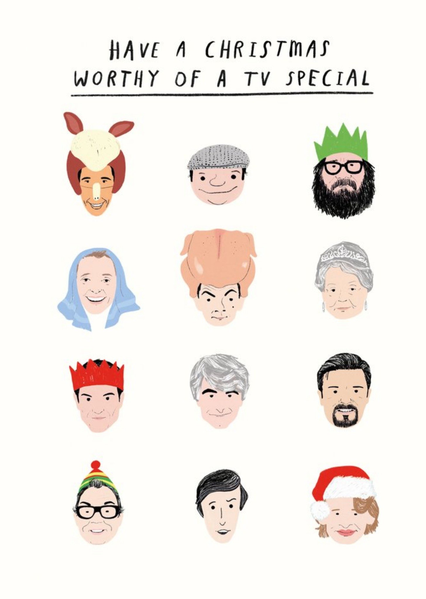 Moonpig Pigment 20th Century Icons Have A Christmas Worthy Of A Tv Special Card