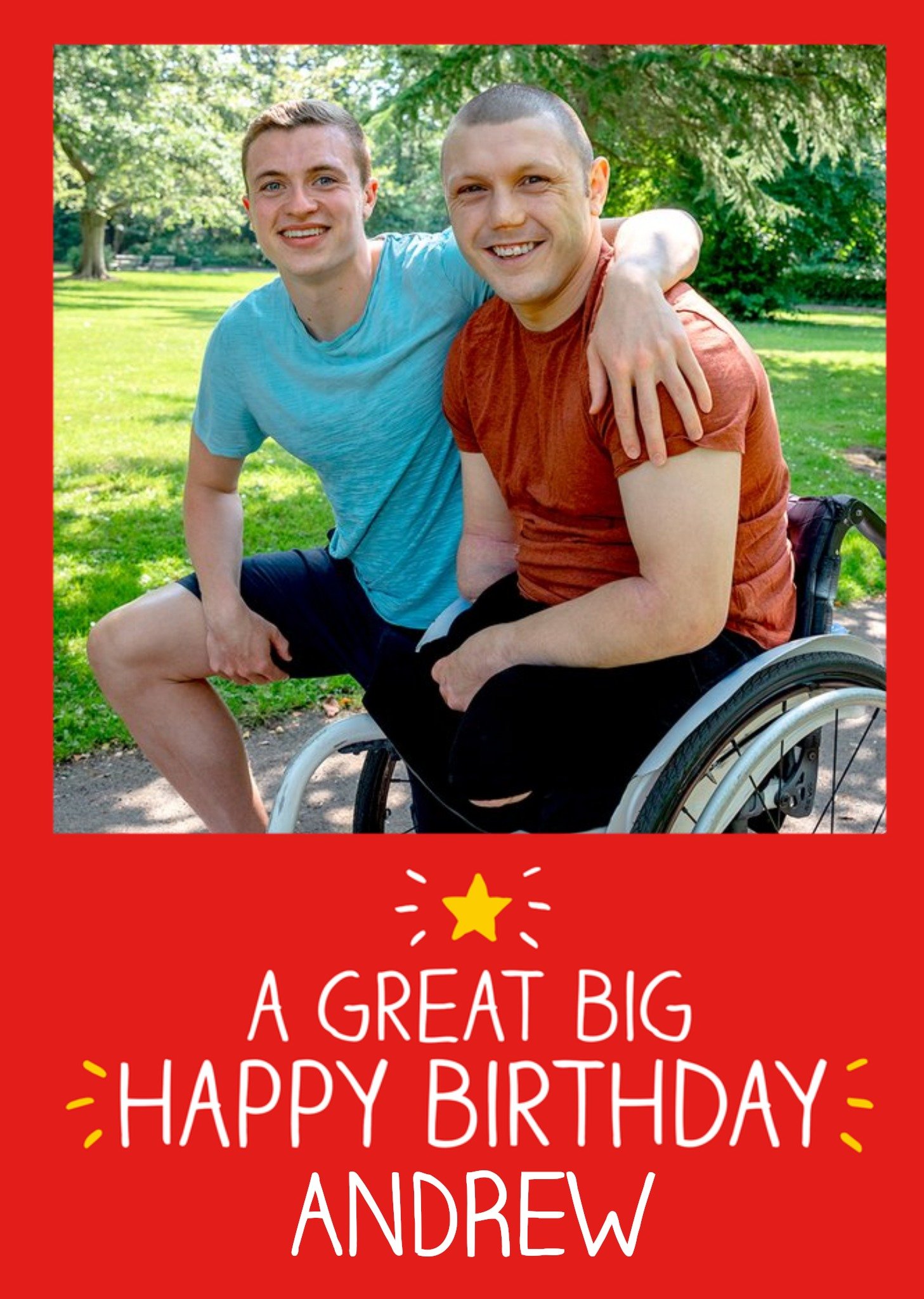 Happy Jackson A Great Big Happy Birthday Personalised Photo Upload Happy Birthday Card