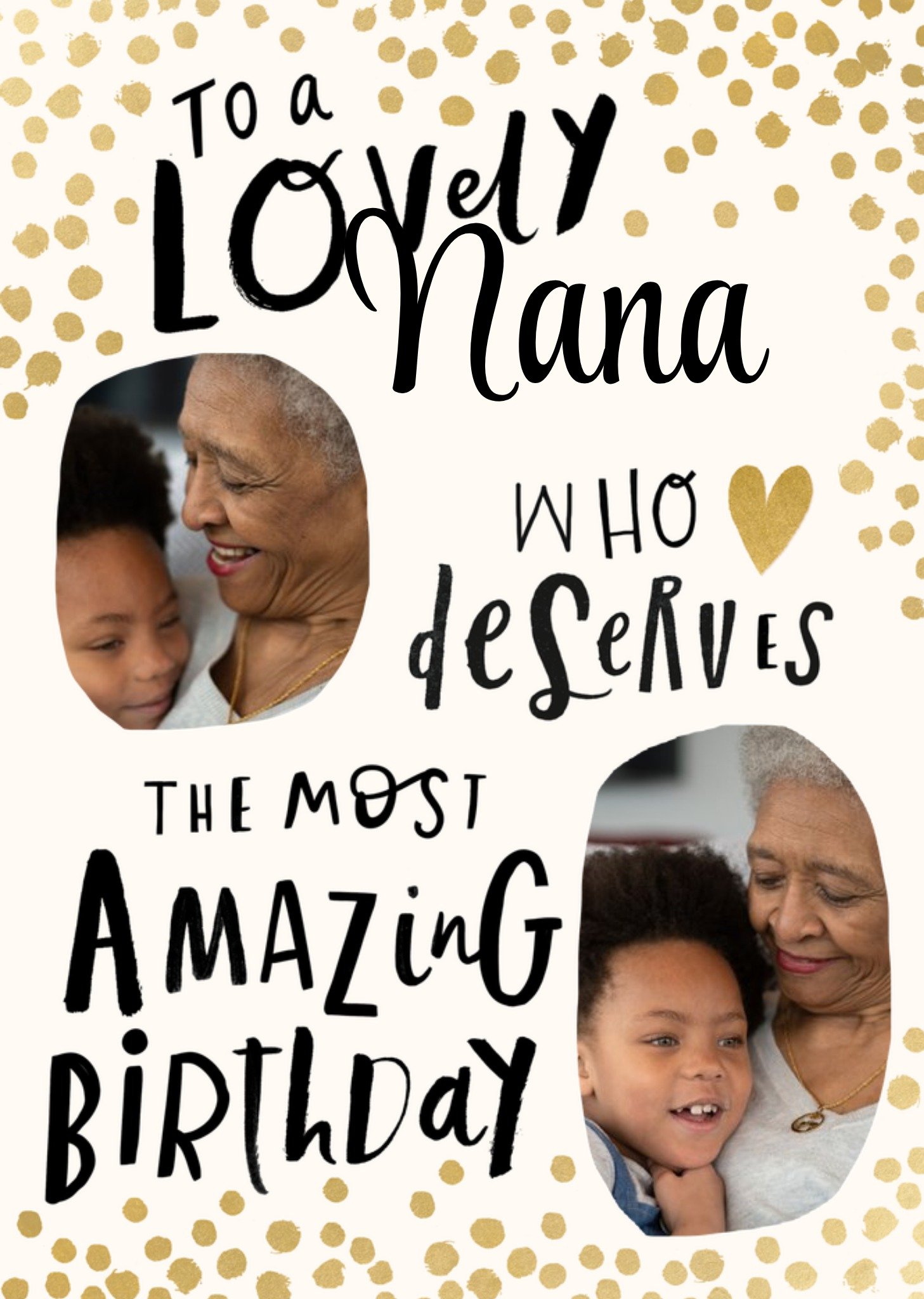 Moonpig The Most Amazing Birthday Nana Photo Upload Card
