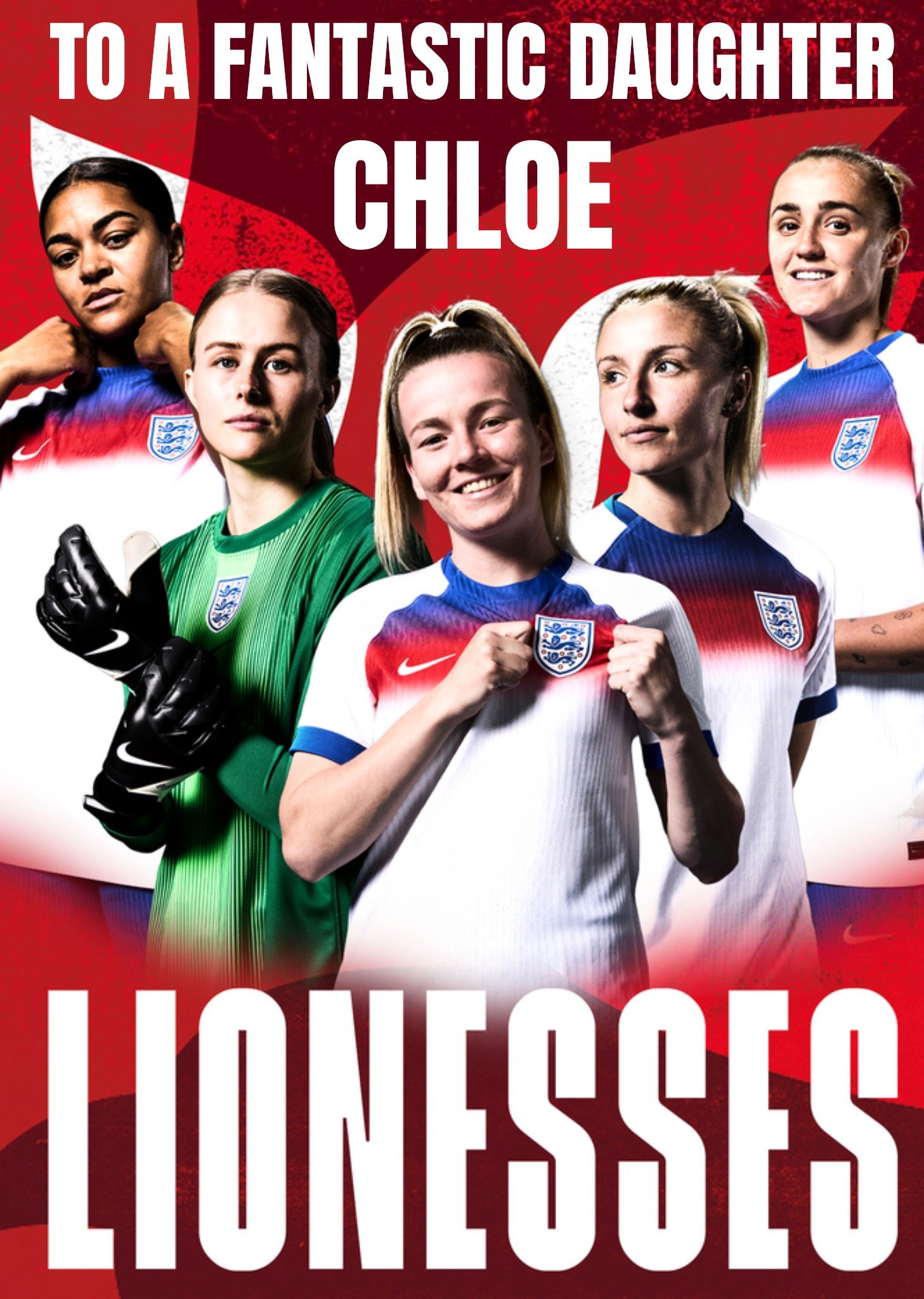 Moonpig England Lionesses To A Fantastic Daughter Card