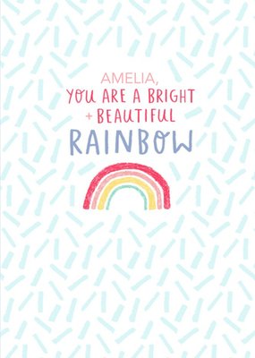 Pride greetings card - rainbow