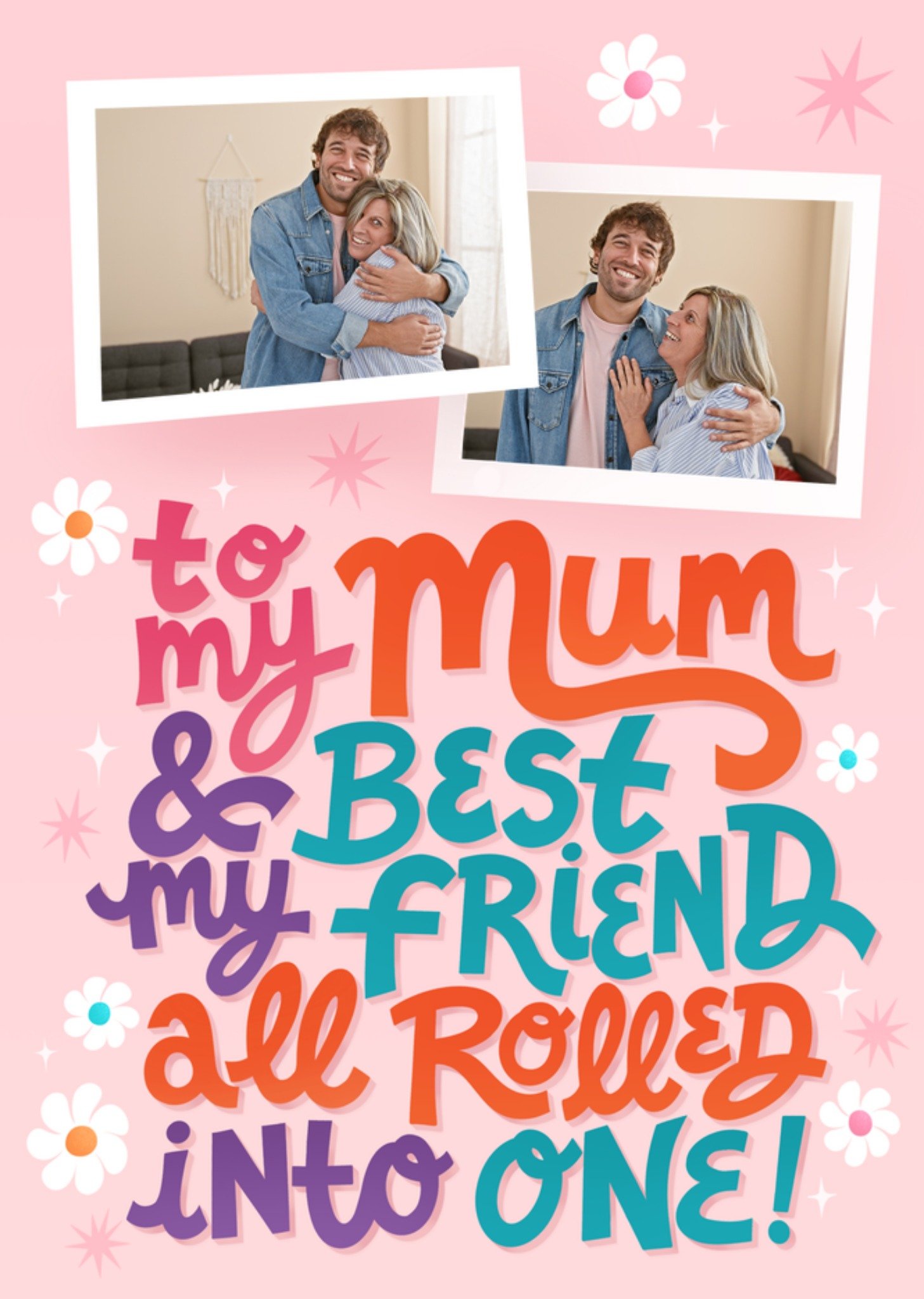 Moonpig My Mum My Best Friend Photo Upload Mother's Day Card