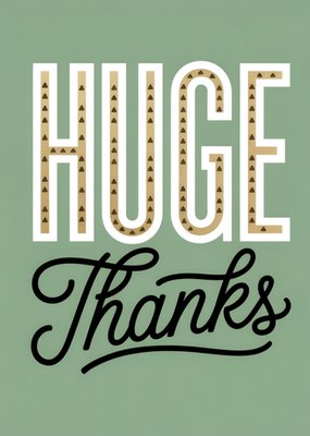 Huge Thanks Card
