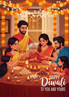 Happy Diwali To You And Yours Card