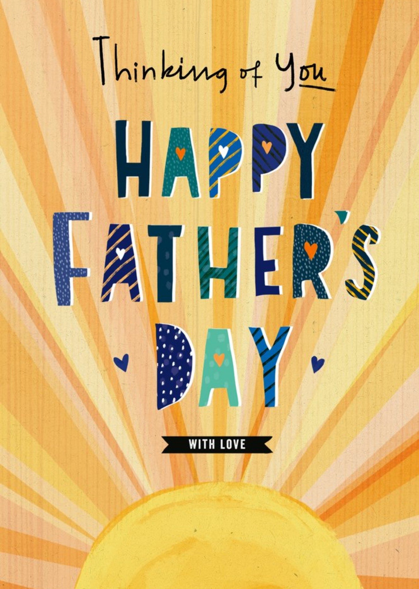 Moonpig Illustrated Sunshine Thinking Of You Father's Day Card