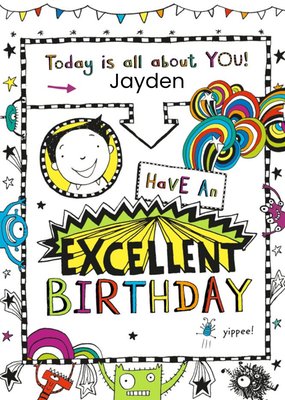 Tom Gates Today Is All About You Activity Birthday Card