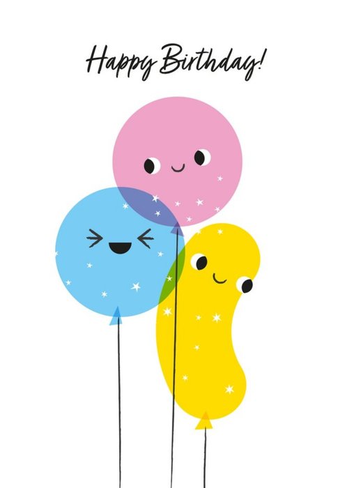 Happy Birthday Fun Balloons Card