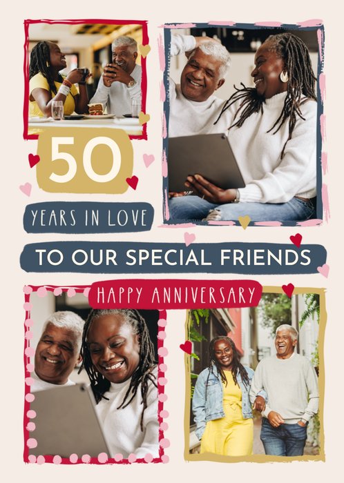 Special Friends Photo Upload Anniversary Card
