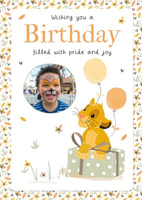 Disney The Lion King Pride And Joy Illustrated Photo Upload Card