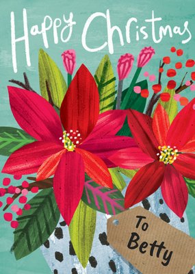 Floral Illustrated Christmas Card