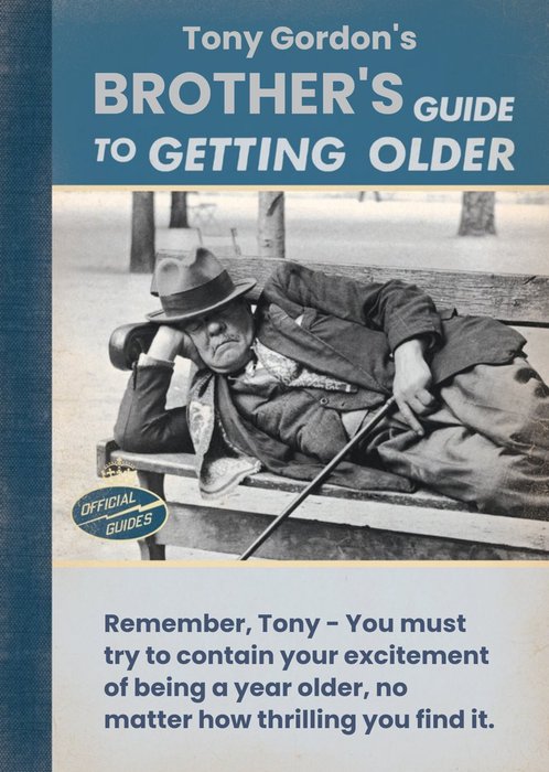 Personalised Guide To Getting Older Birthday Card