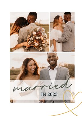 Married In 2025 Photo Upload Card
