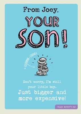 Im Still Your Little Boy Mothers Day Card