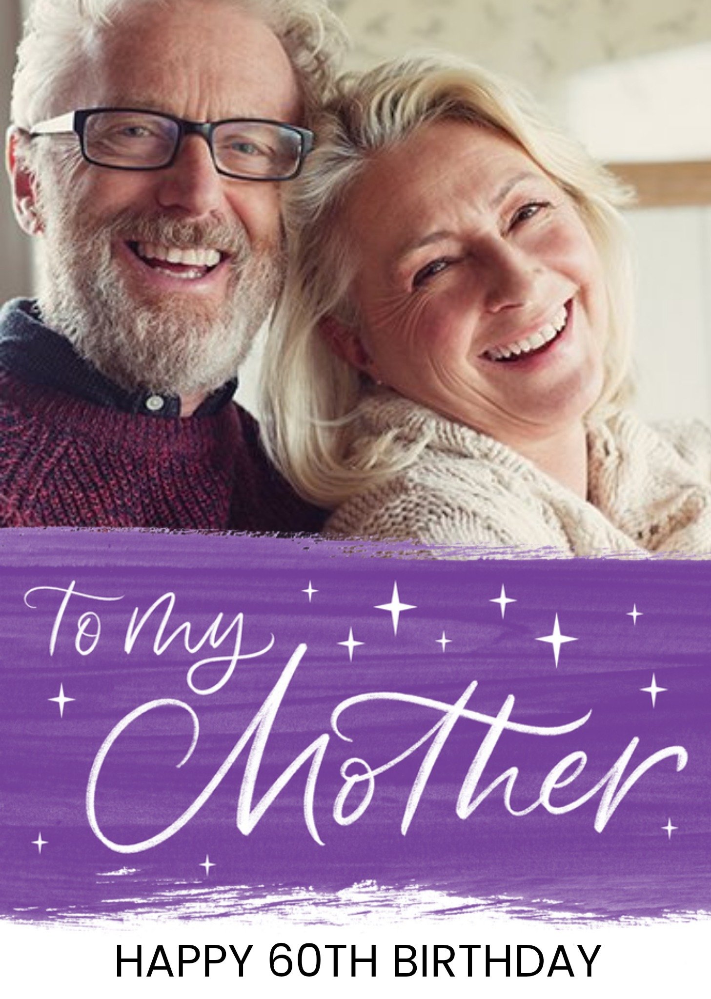 Moonpig Starry Eyed Letters By Julia Typographic Purple Stars Mum Birthday Card