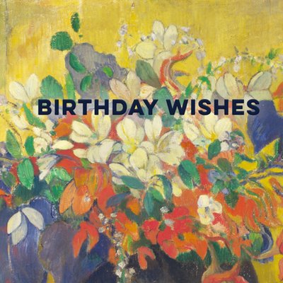 The National Gallery A Vase Of Flowers Birthday Card