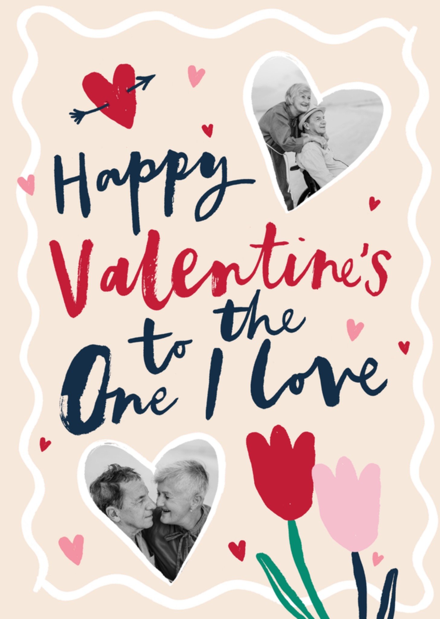 Moonpig Happy Valentine's To The One I Love Photo Upload Card