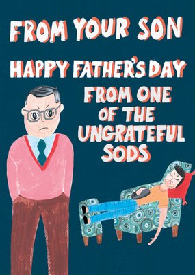 Humourous From Your Son Happy Father's Day Card
