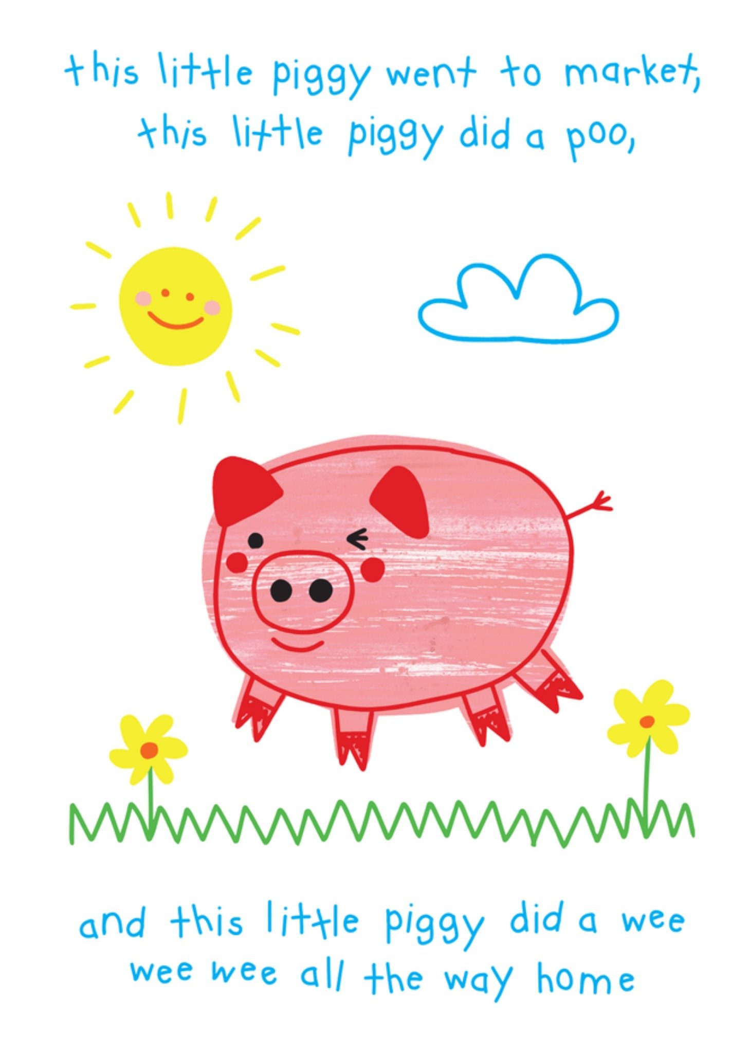 Moonpig Objectables This Little Piggy Went To Market Card