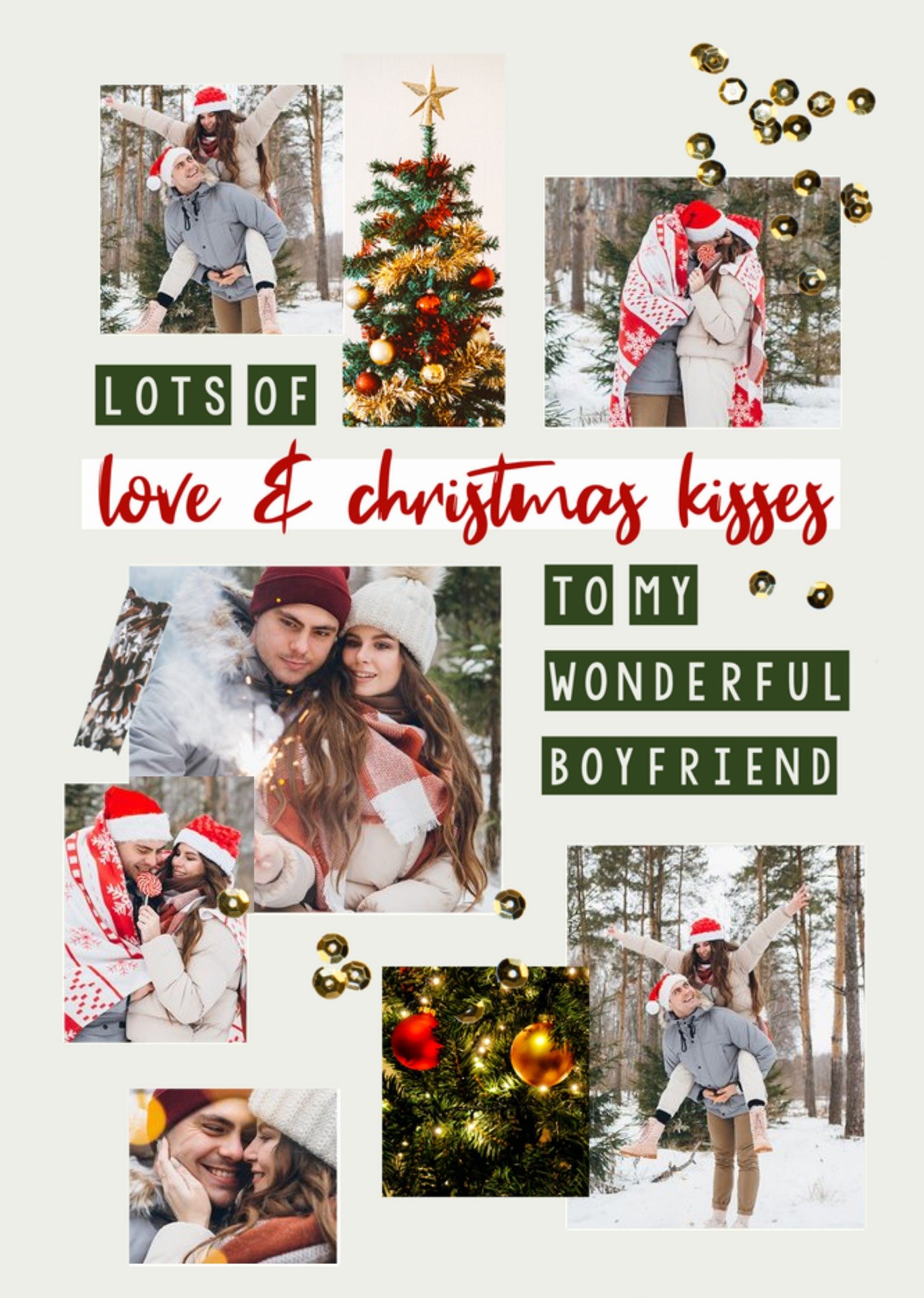 Moonpig Wander Wonderful Boyfriend Photo Upload Christmas Card